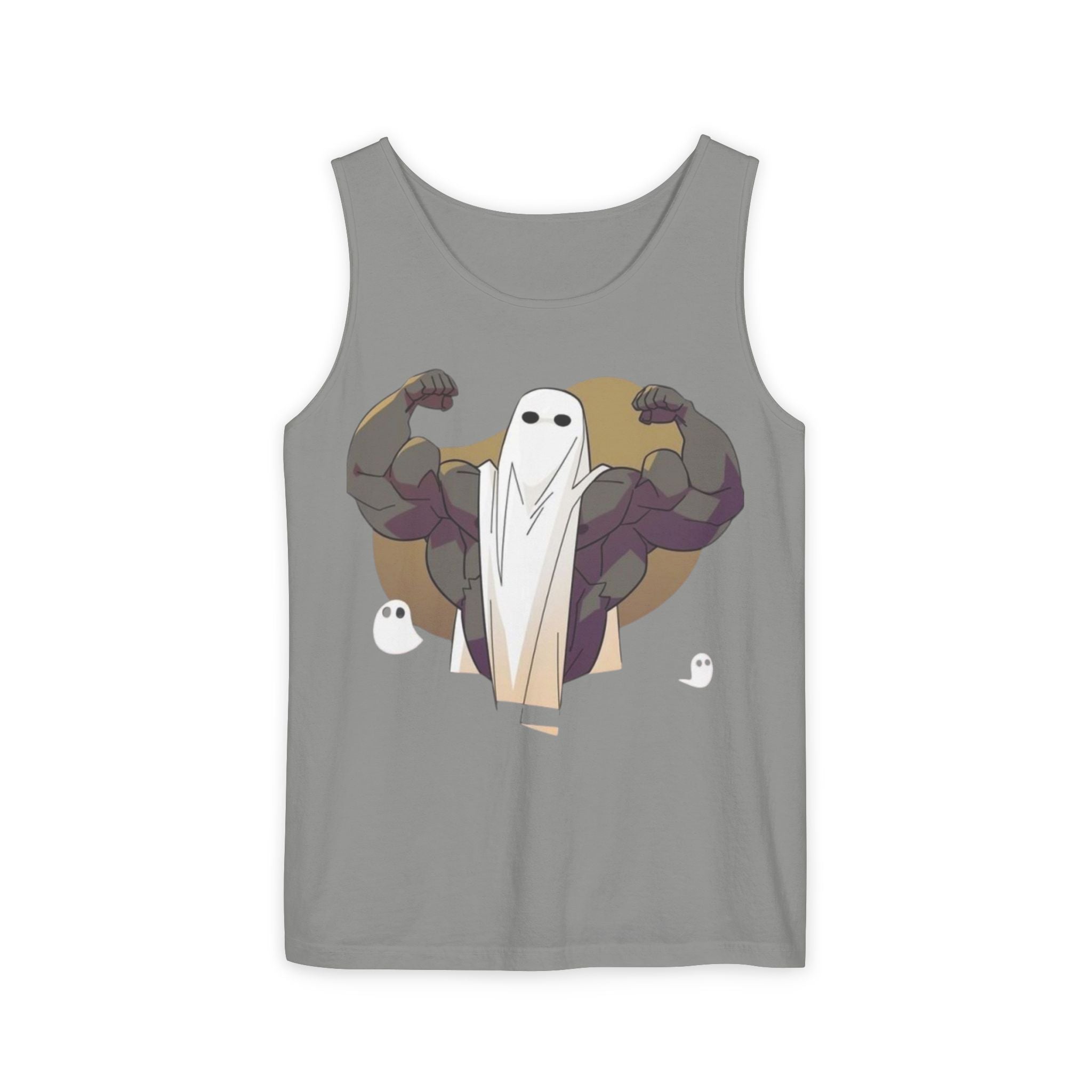 Vintage Distressed Unisex Tank Top - Retro Gym Ghost Shirt, Muscle Tee, Workout Sleeveless Top, Fitness Tank, Athletic Wear