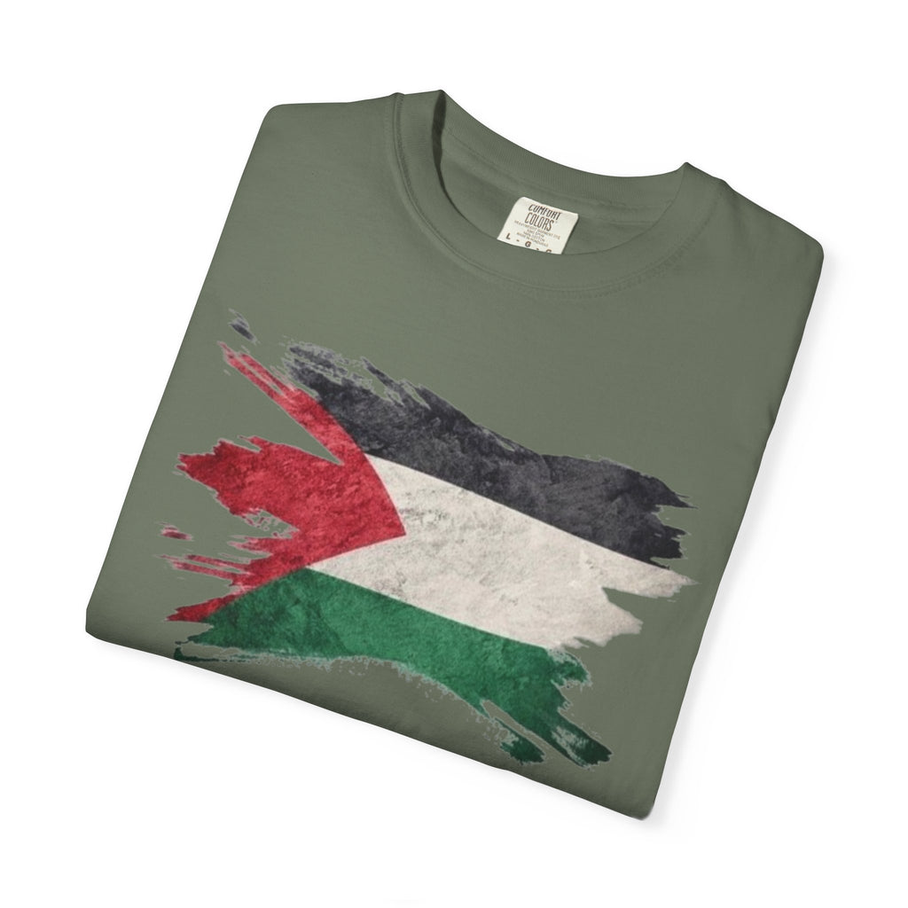 Free Palestine Garment-Dyed Unisex T-Shirt, Casual Wear, Activism Apparel, Gift for Supporters, Vintage Style Tee