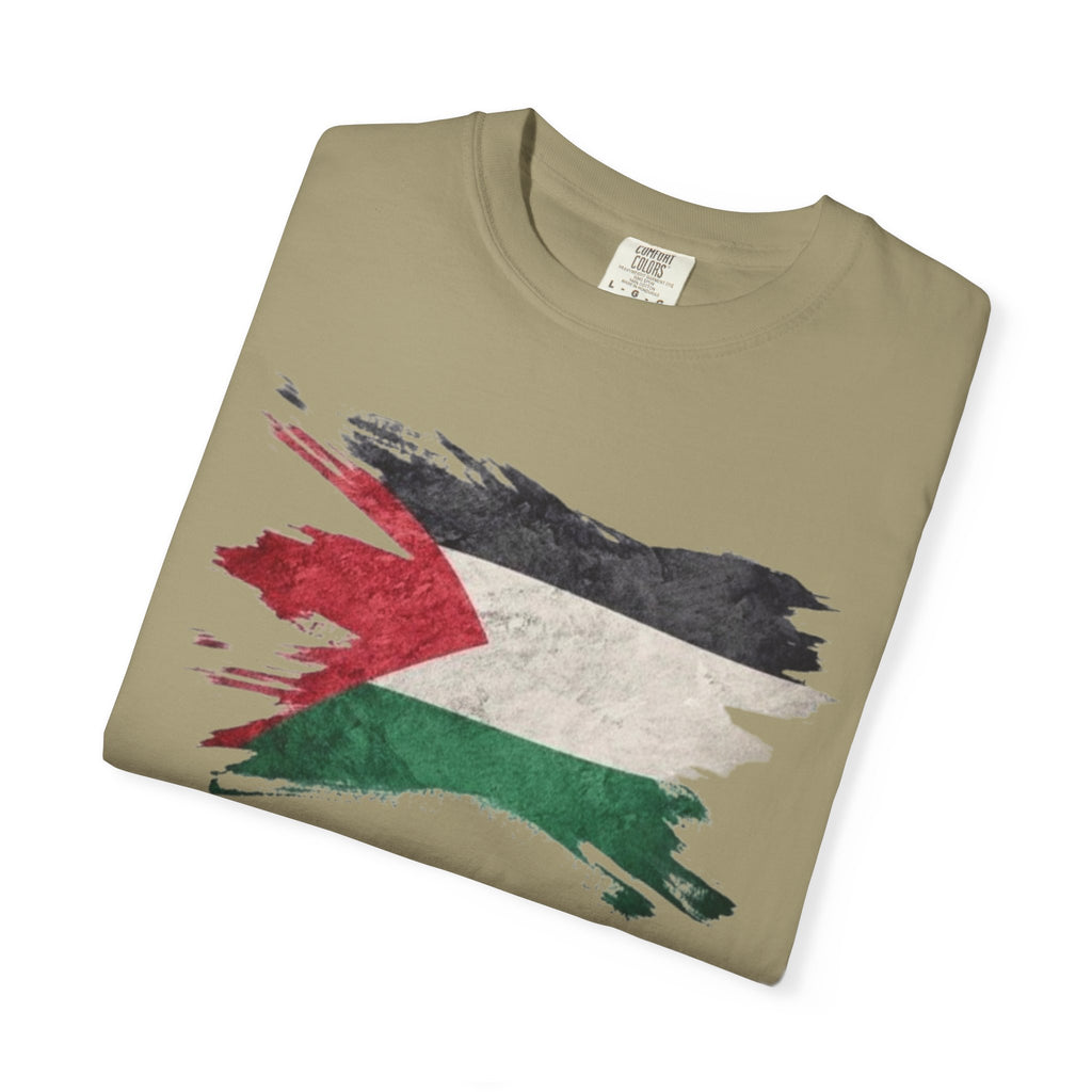 Free Palestine Garment-Dyed Unisex T-Shirt, Casual Wear, Activism Apparel, Gift for Supporters, Vintage Style Tee