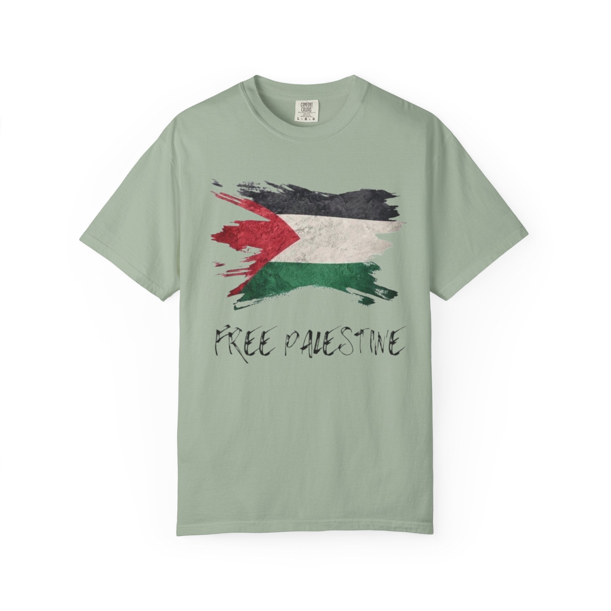 Free Palestine Garment-Dyed Unisex T-Shirt, Casual Wear, Activism Apparel, Gift for Supporters, Vintage Style Tee