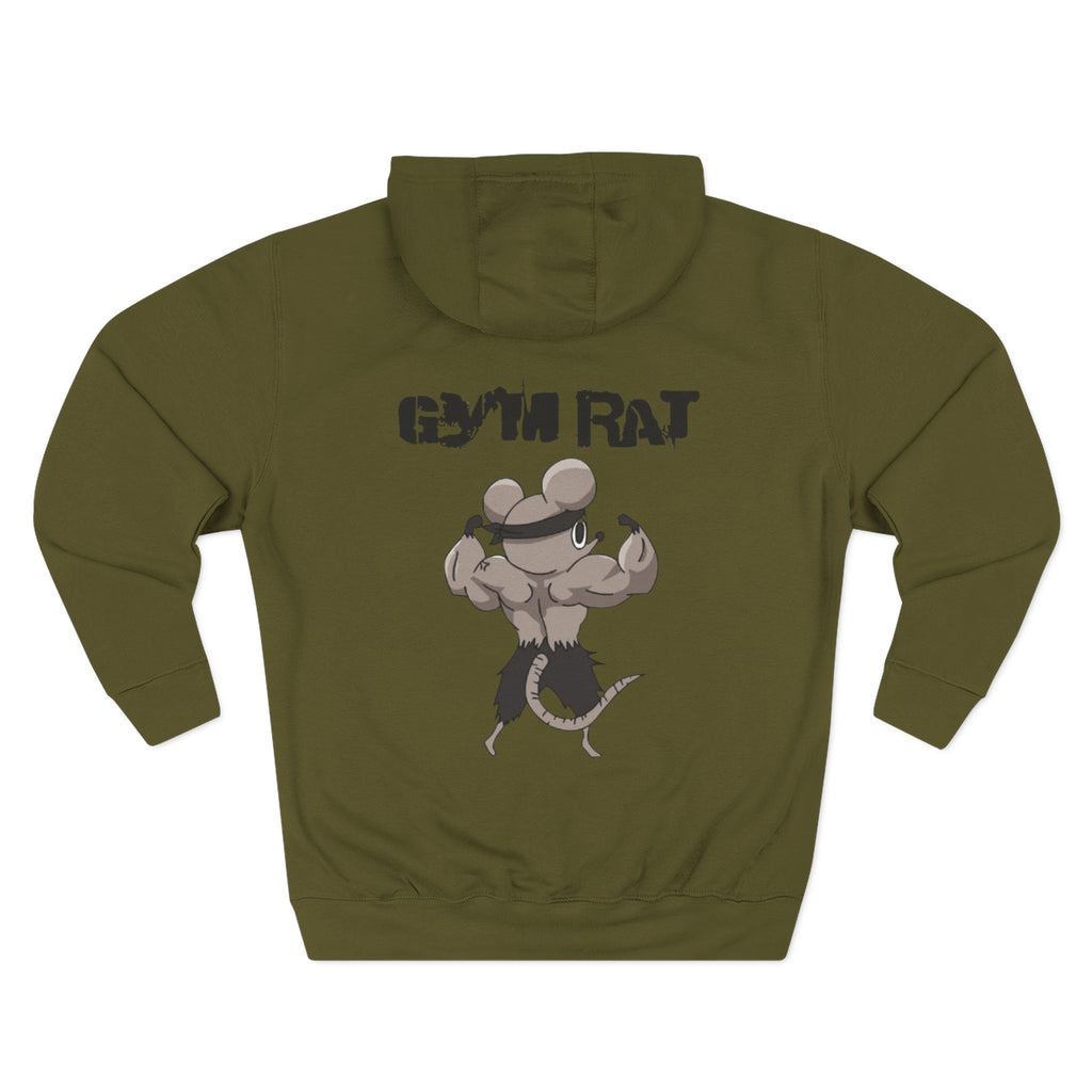 Anime Gym Rats Three-Panel Fleece Hoodie, Finess Body Builder Sweatshirt, Demon Slayer Gym Hoodie, Workout Anime Hoodie, Fitness Anime