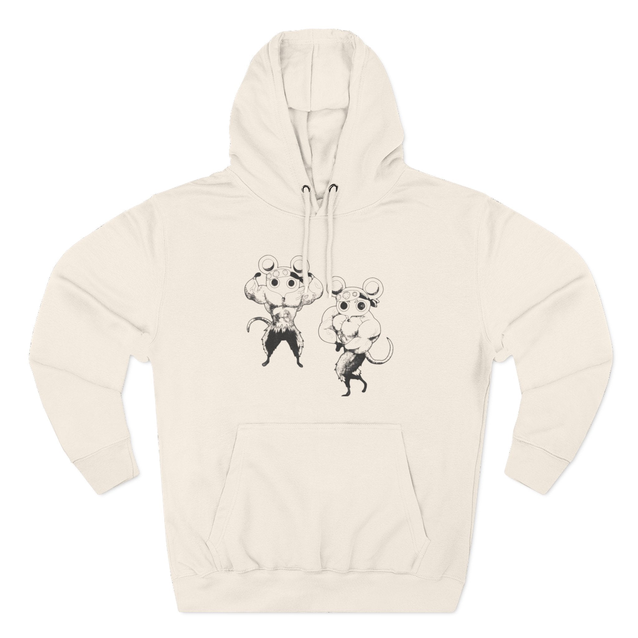 Anime Gym Rats Three-Panel Fleece Hoodie, Finess Body Builder Sweatshirt, Demon Slayer Gym Hoodie, Workout Anime Hoodie, Fitness Anime