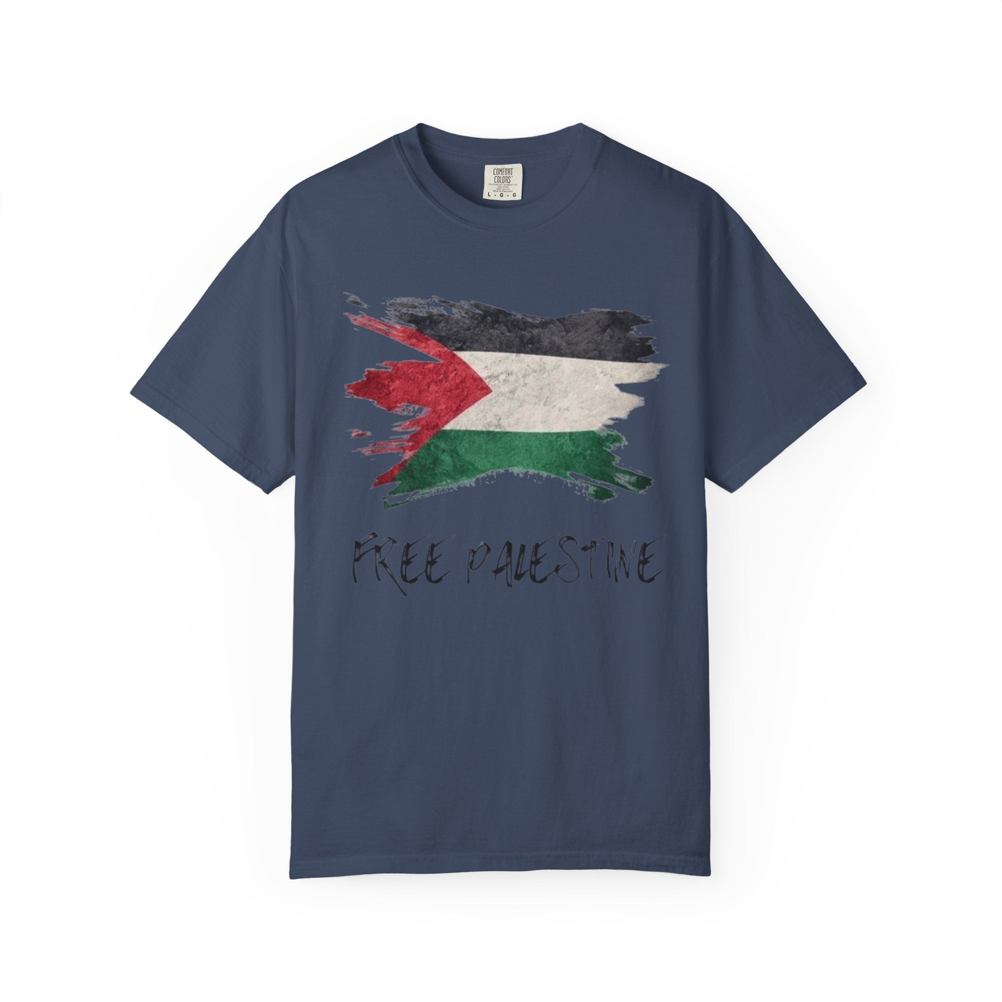 Free Palestine Garment-Dyed Unisex T-Shirt, Casual Wear, Activism Apparel, Gift for Supporters, Vintage Style Tee