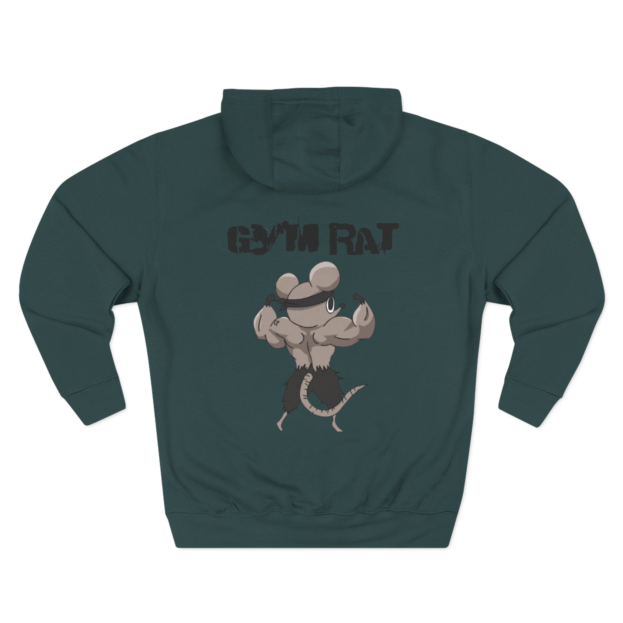 Anime Gym Rats Three-Panel Fleece Hoodie, Finess Body Builder Sweatshirt, Demon Slayer Gym Hoodie, Workout Anime Hoodie, Fitness Anime