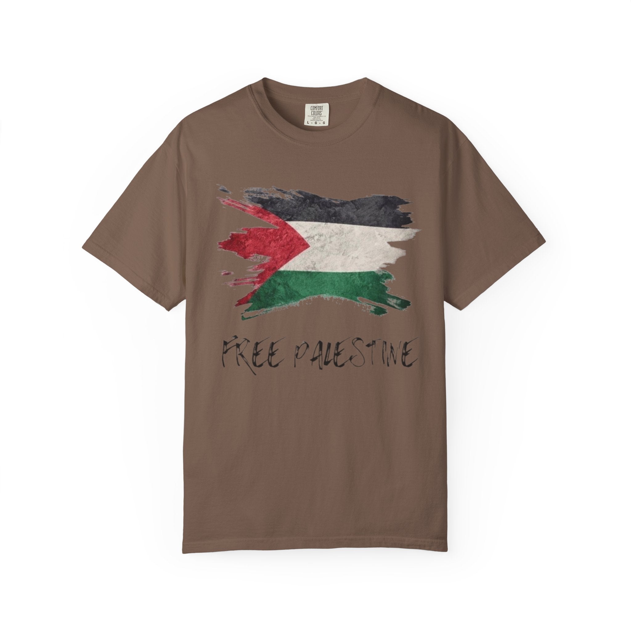 Free Palestine Garment-Dyed Unisex T-Shirt, Casual Wear, Activism Apparel, Gift for Supporters, Vintage Style Tee