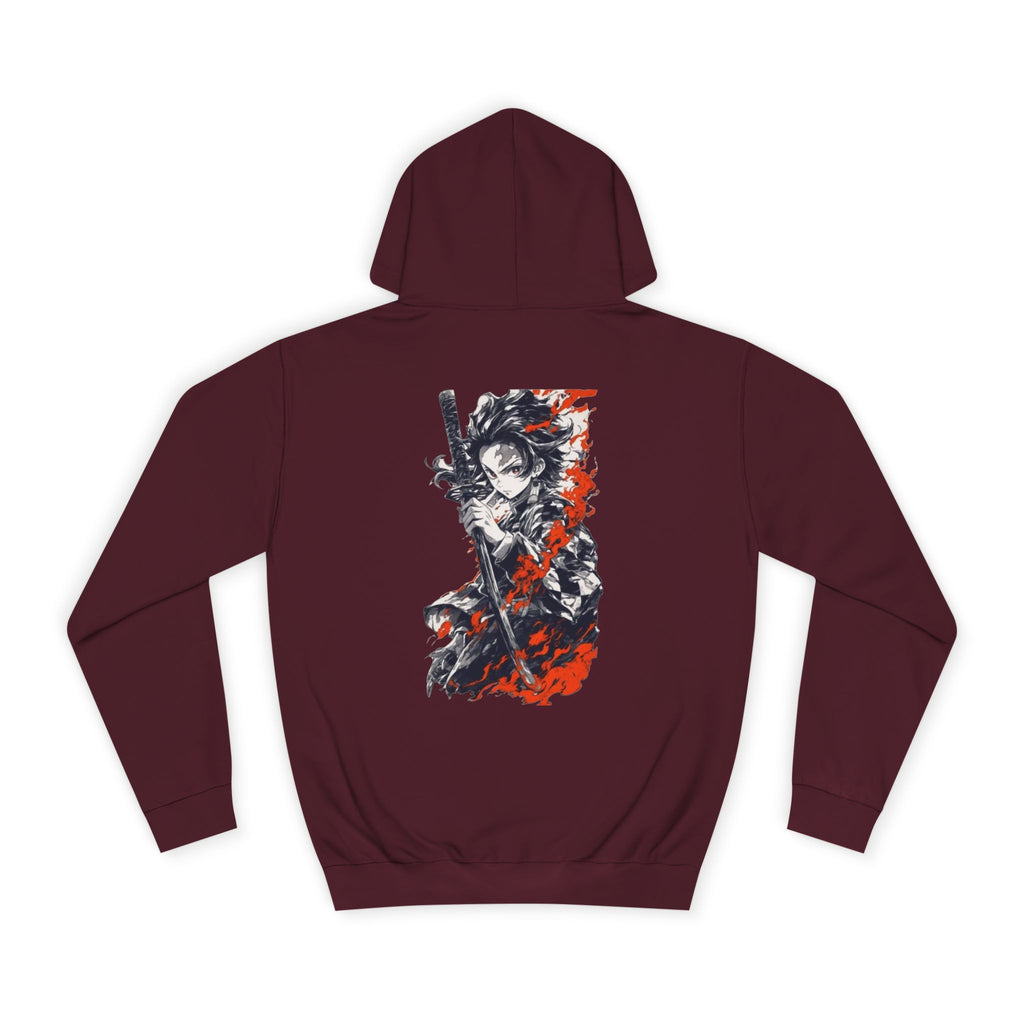 Demon Slayer Anime Gym Unisex Hoodie, Japanese Cartoon Workout Sweatshirt, Cosplay Costume, College Student Gift, Otaku Pullover Jacket