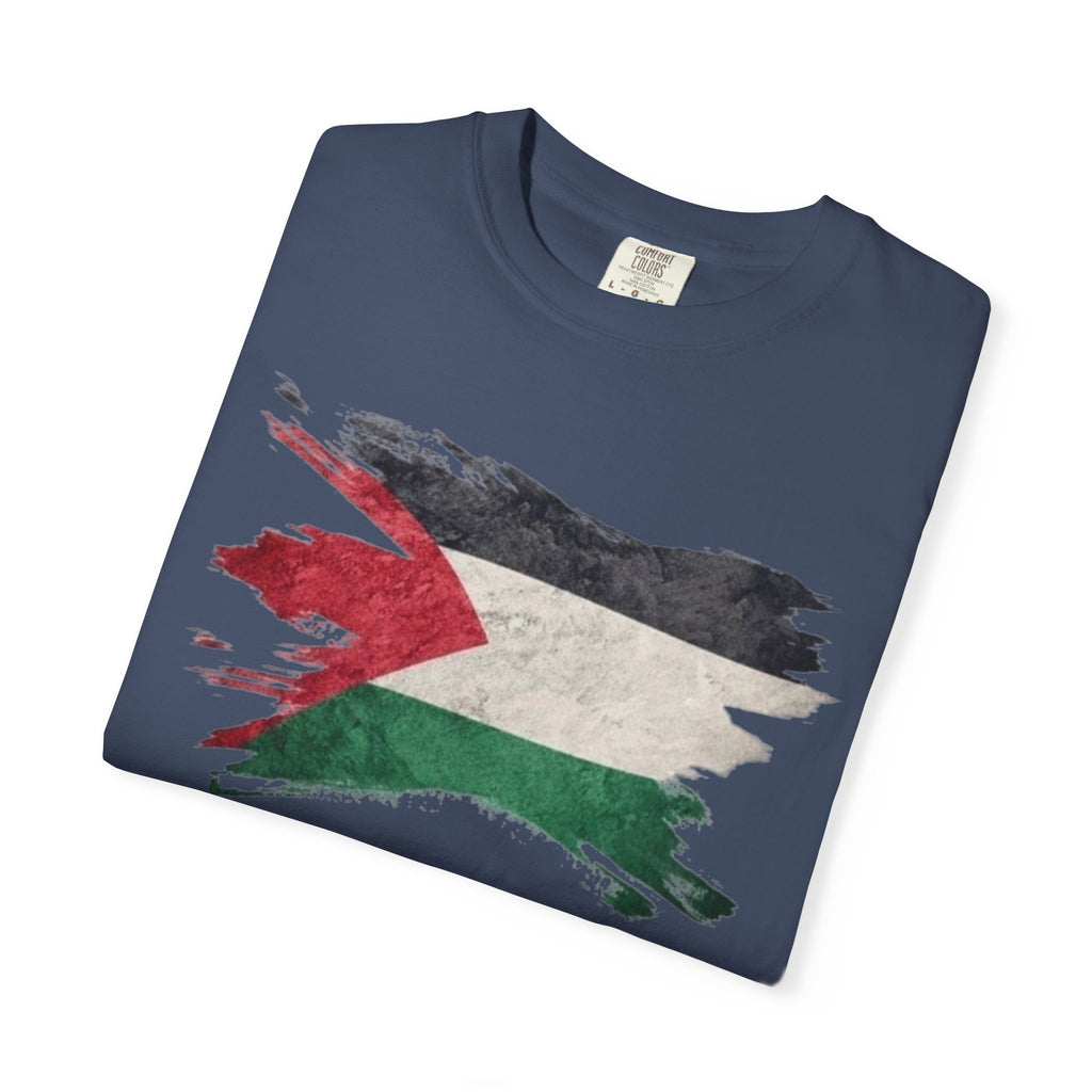 Free Palestine Garment-Dyed Unisex T-Shirt, Casual Wear, Activism Apparel, Gift for Supporters, Vintage Style Tee