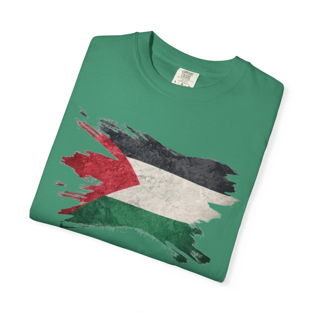 Free Palestine Garment-Dyed Unisex T-Shirt, Casual Wear, Activism Apparel, Gift for Supporters, Vintage Style Tee