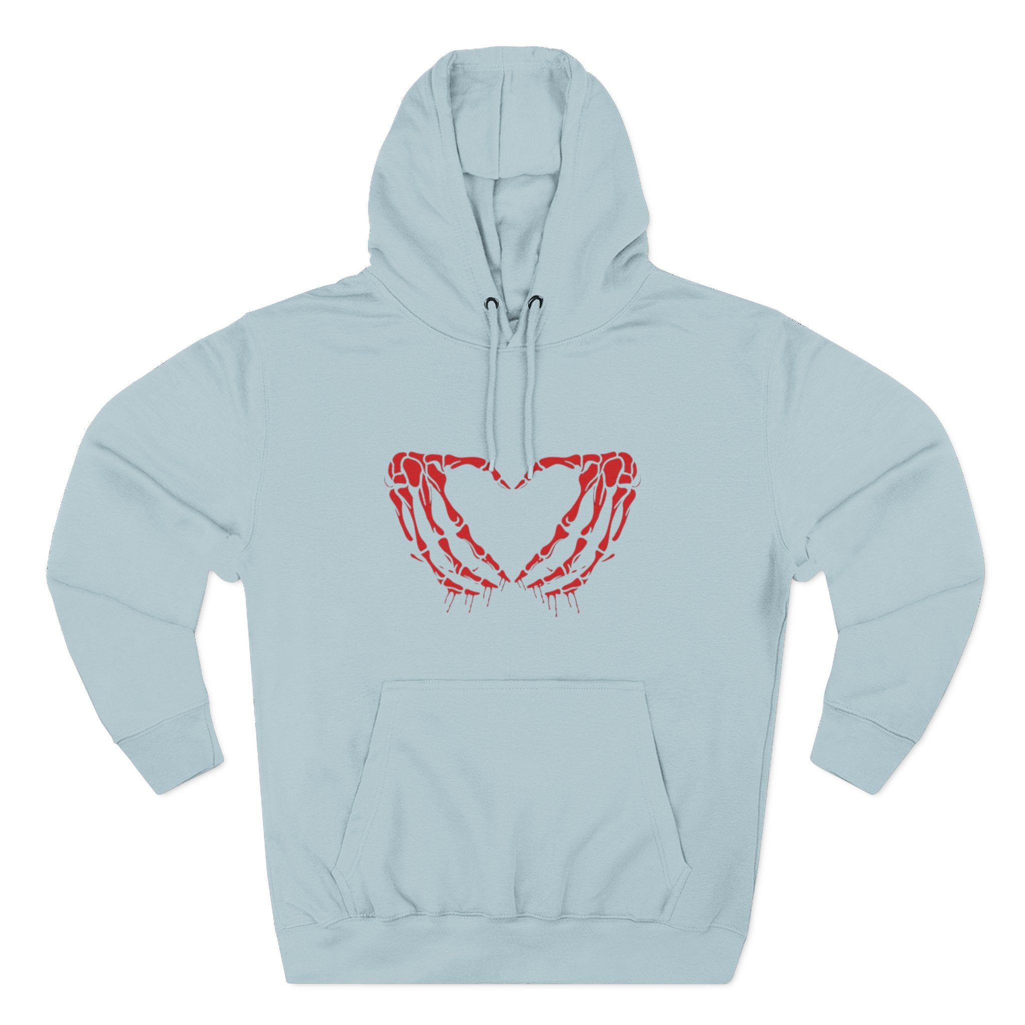 Heart & Eye Graphic Hoodie, Trendy Fleece Sweatshirt for Art Lovers, Unique Gift for Halloween, Edgy Cozy Wear, Perfect for Fall Layers