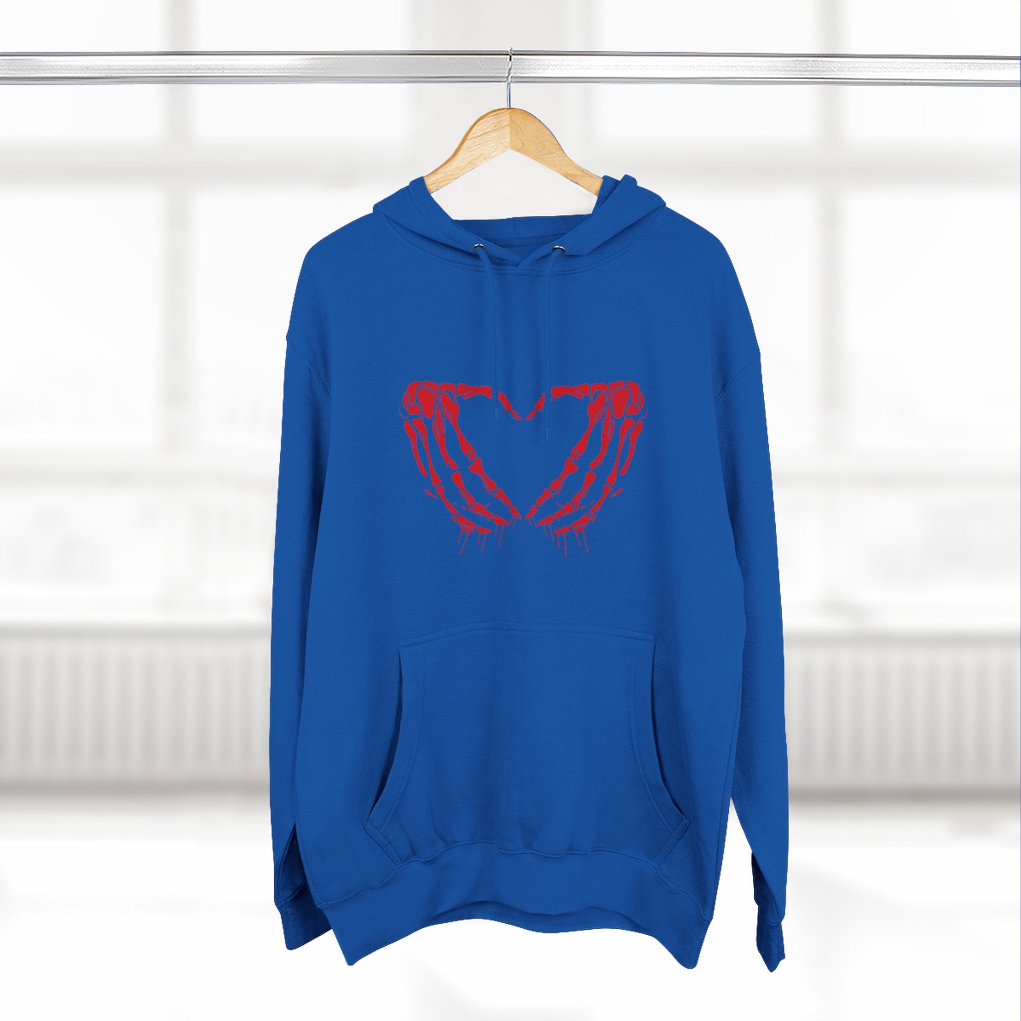 Heart & Eye Graphic Hoodie, Trendy Fleece Sweatshirt for Art Lovers, Unique Gift for Halloween, Edgy Cozy Wear, Perfect for Fall Layers