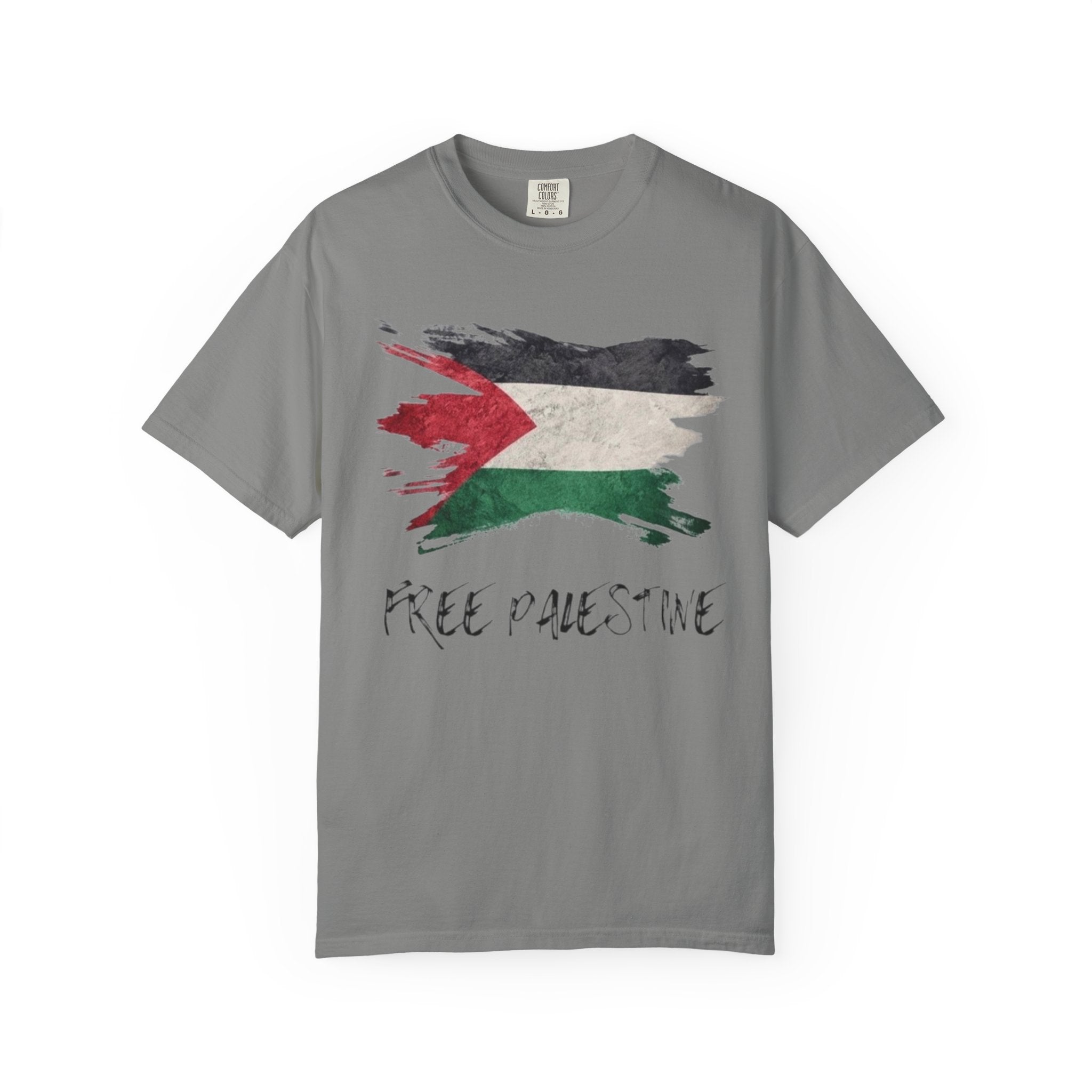 Free Palestine Garment-Dyed Unisex T-Shirt, Casual Wear, Activism Apparel, Gift for Supporters, Vintage Style Tee