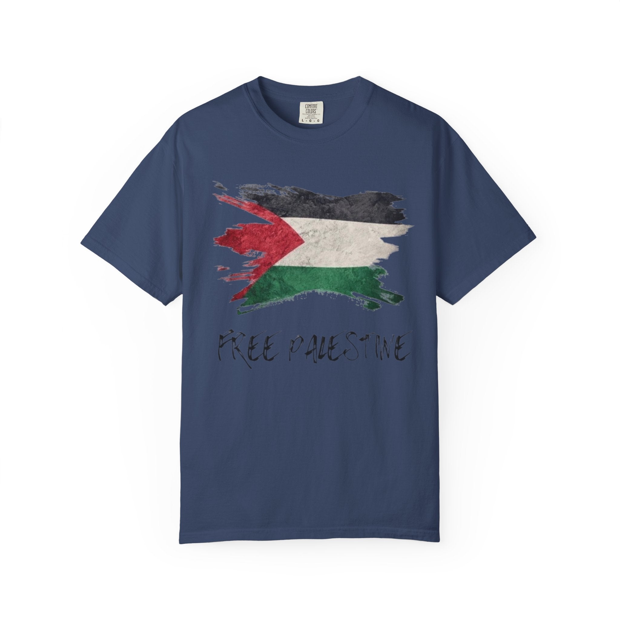 Free Palestine Garment-Dyed Unisex T-Shirt, Casual Wear, Activism Apparel, Gift for Supporters, Vintage Style Tee