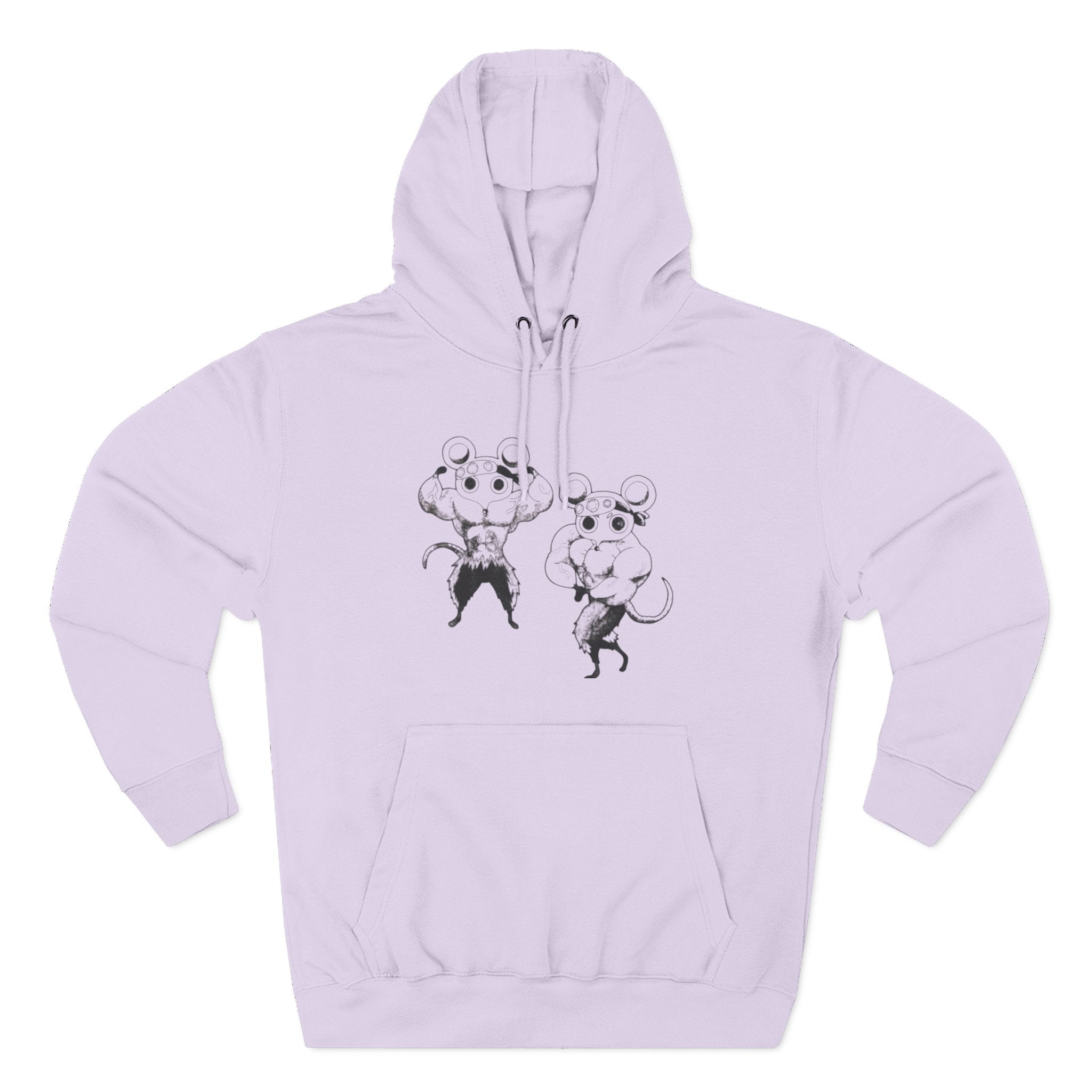 Anime Gym Rats Three-Panel Fleece Hoodie, Finess Body Builder Sweatshirt, Demon Slayer Gym Hoodie, Workout Anime Hoodie, Fitness Anime