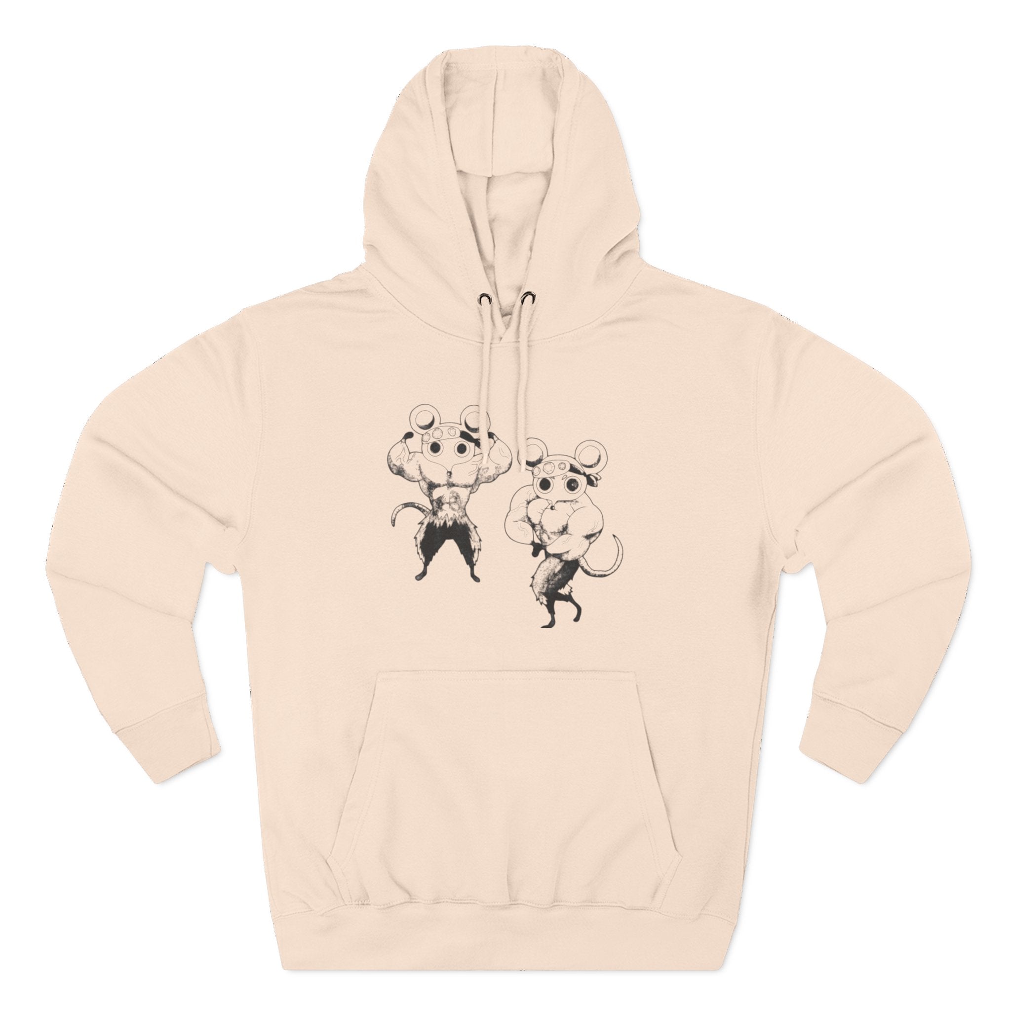 Anime Gym Rats Three-Panel Fleece Hoodie, Finess Body Builder Sweatshirt, Demon Slayer Gym Hoodie, Workout Anime Hoodie, Fitness Anime