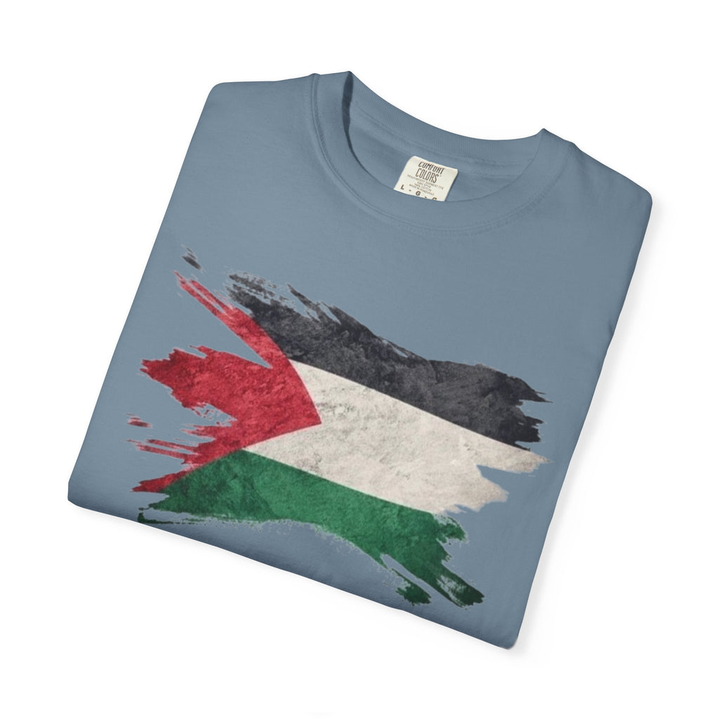 Free Palestine Garment-Dyed Unisex T-Shirt, Casual Wear, Activism Apparel, Gift for Supporters, Vintage Style Tee