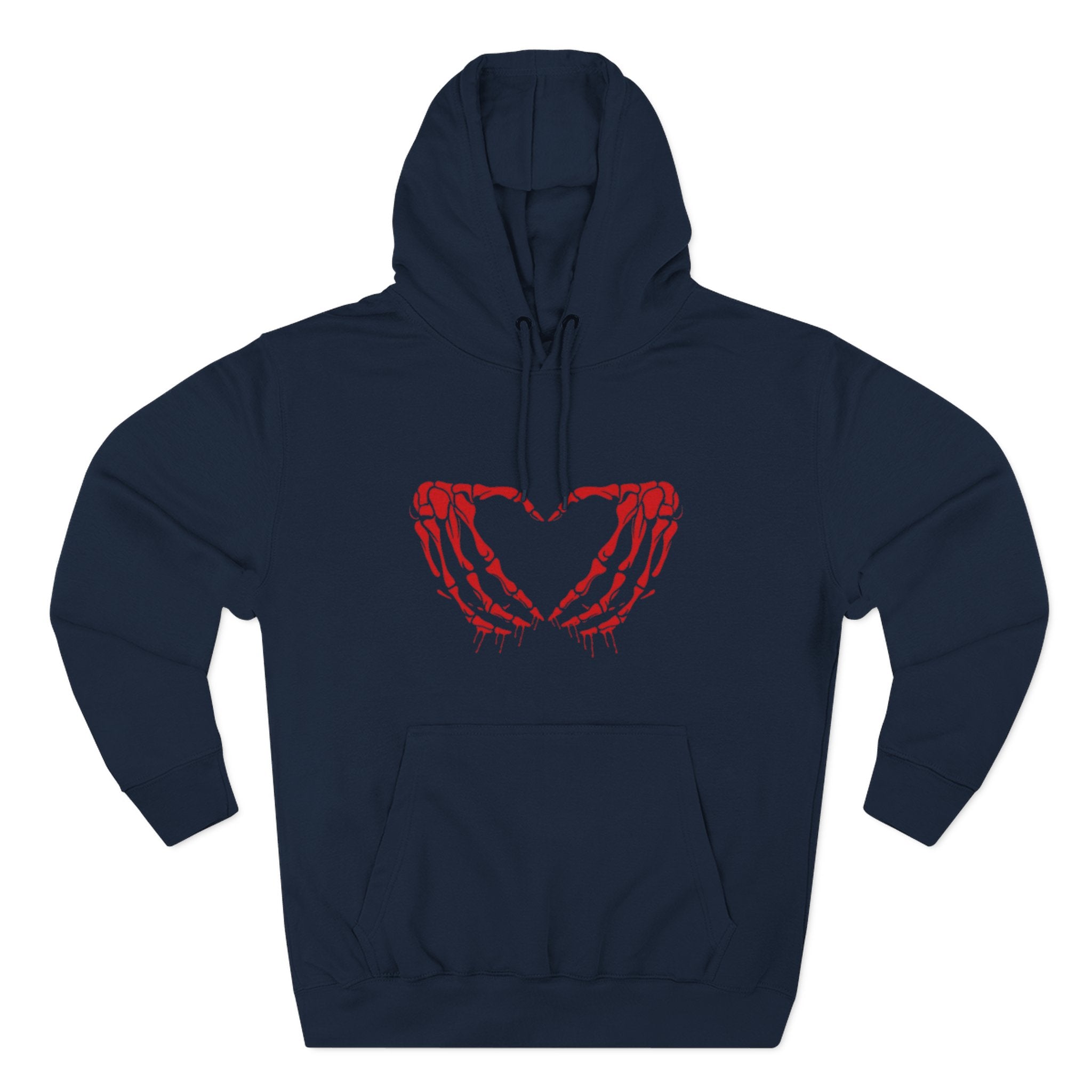 Heart & Eye Graphic Hoodie, Trendy Fleece Sweatshirt for Art Lovers, Unique Gift for Halloween, Edgy Cozy Wear, Perfect for Fall Layers