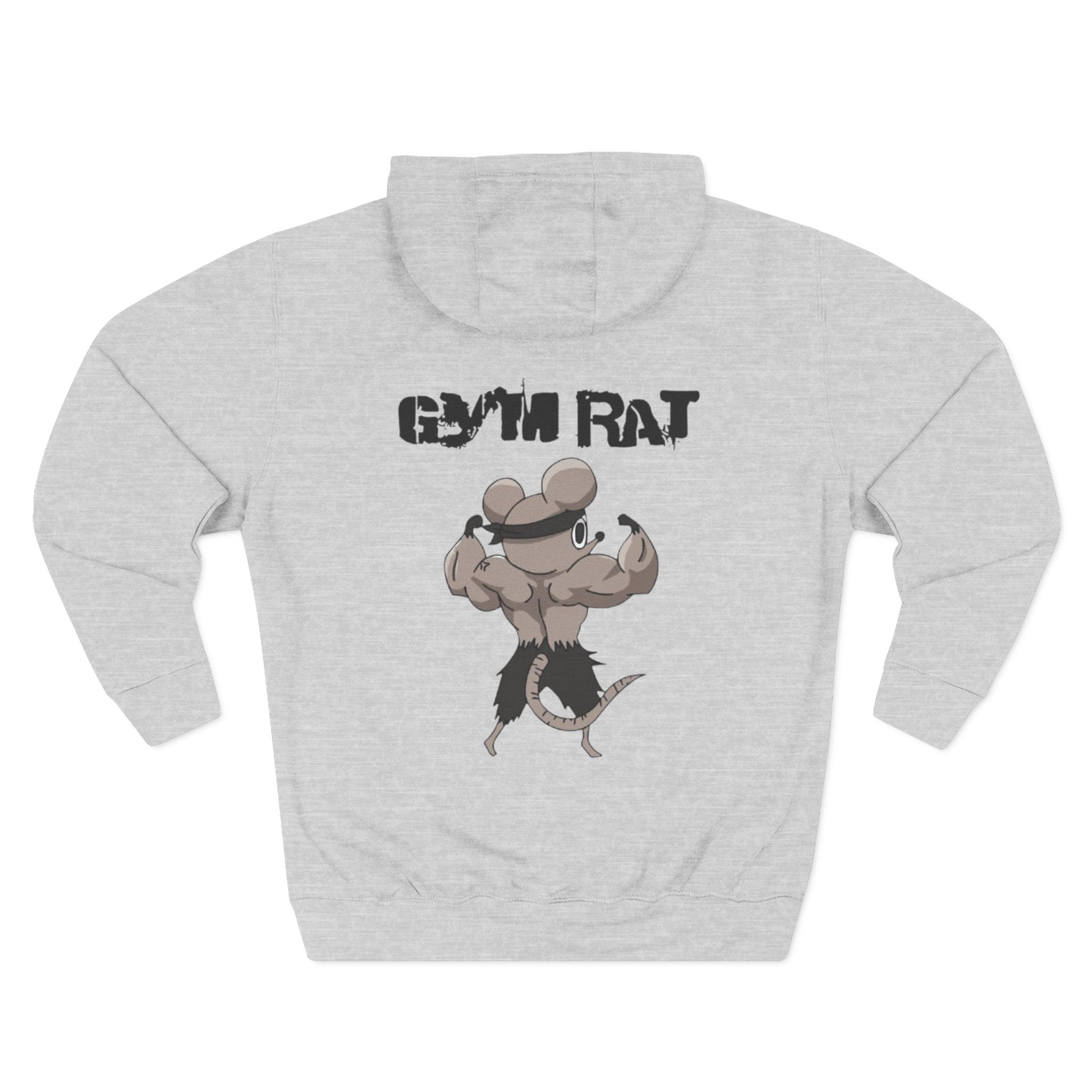 Anime Gym Rats Three-Panel Fleece Hoodie, Finess Body Builder Sweatshirt, Demon Slayer Gym Hoodie, Workout Anime Hoodie, Fitness Anime