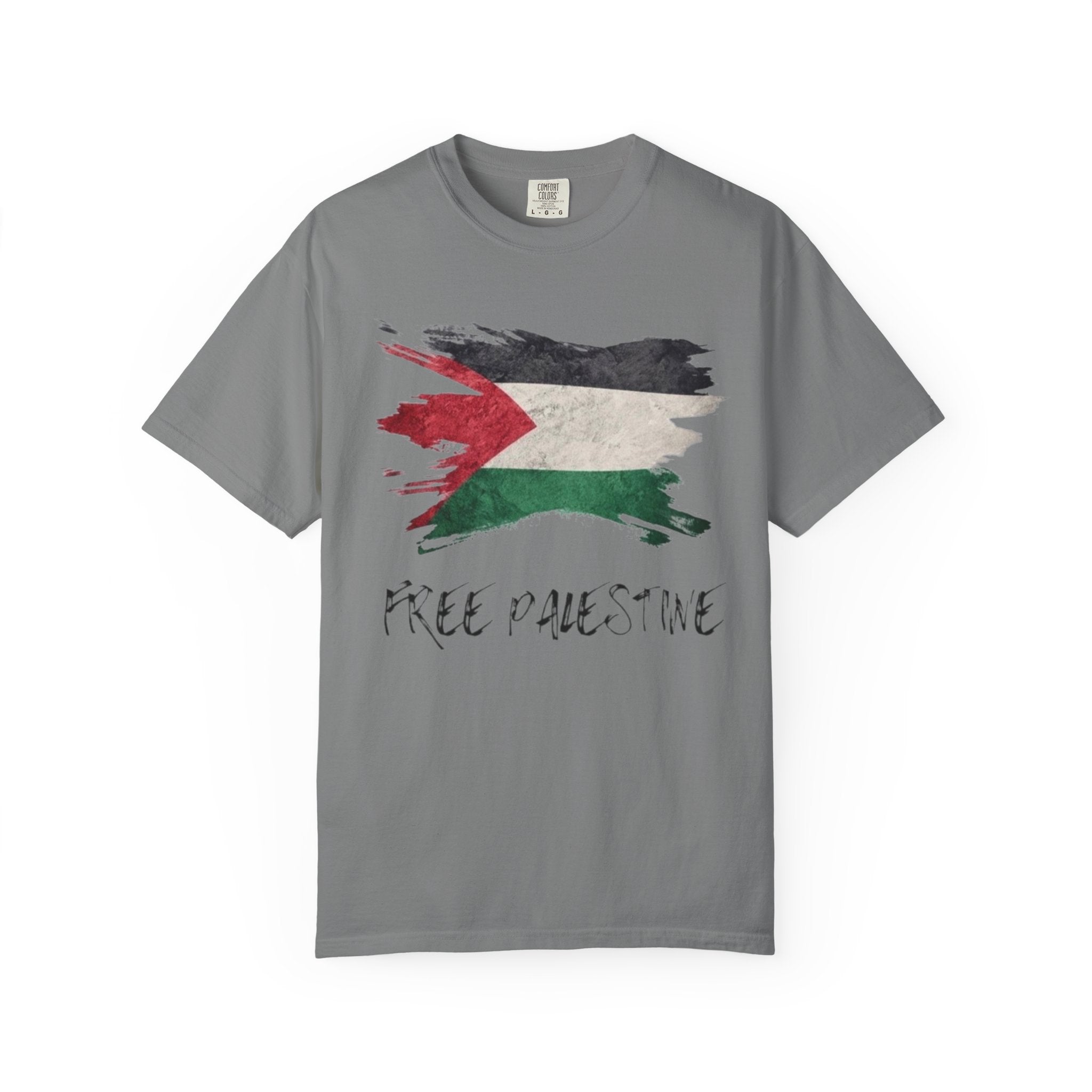 Free Palestine Garment-Dyed Unisex T-Shirt, Casual Wear, Activism Apparel, Gift for Supporters, Vintage Style Tee