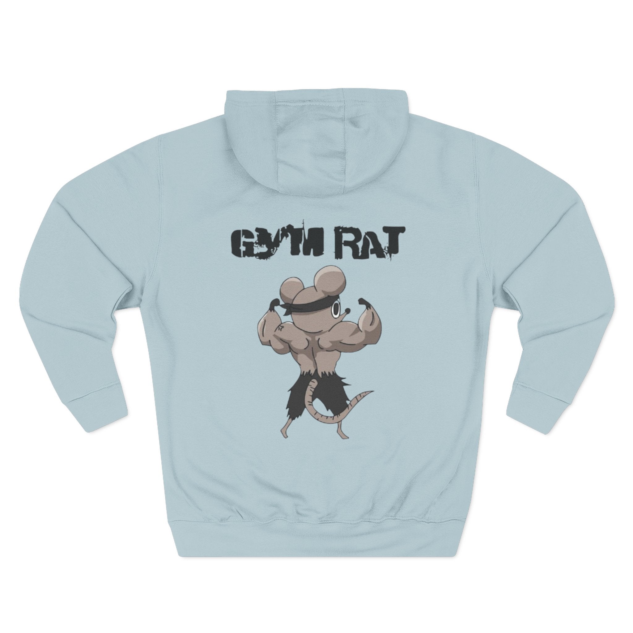 Anime Gym Rats Three-Panel Fleece Hoodie, Finess Body Builder Sweatshirt, Demon Slayer Gym Hoodie, Workout Anime Hoodie, Fitness Anime