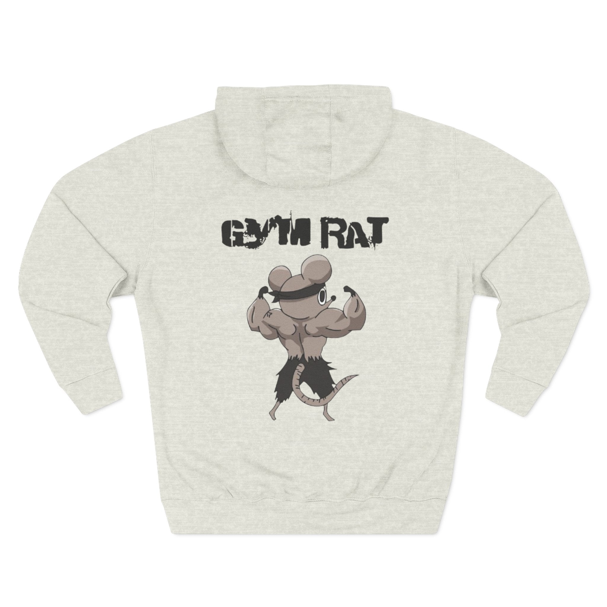 Anime Gym Rats Three-Panel Fleece Hoodie, Finess Body Builder Sweatshirt, Demon Slayer Gym Hoodie, Workout Anime Hoodie, Fitness Anime